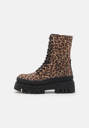 Steve Madden COAST - Lace-up ankle boots - brown/multi-coloured