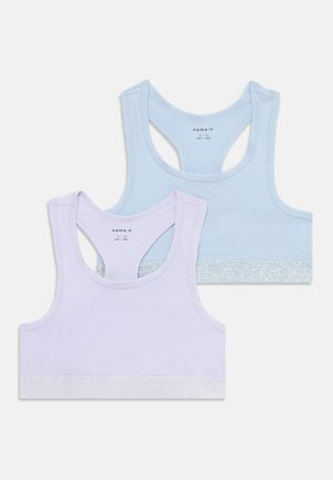 NKFSHORT 2 PACK - Bustier - purple heather, subdude blue