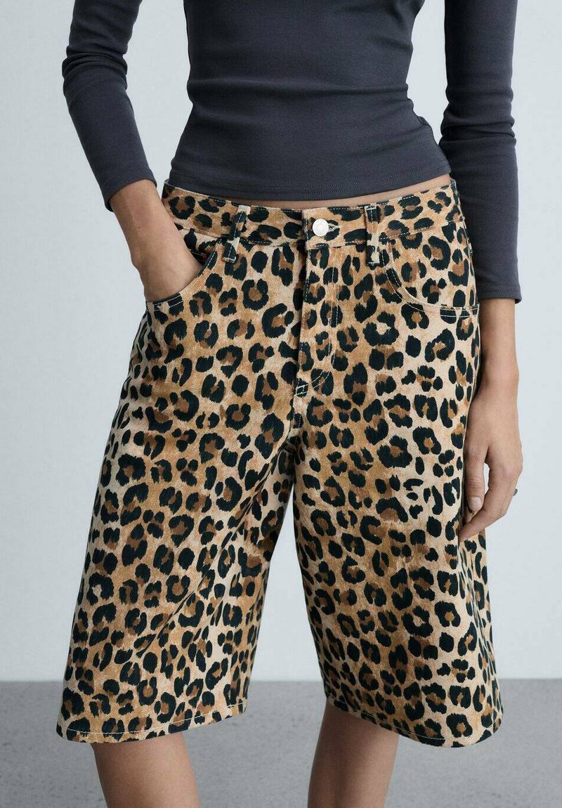 Mango Jeansshort - beige