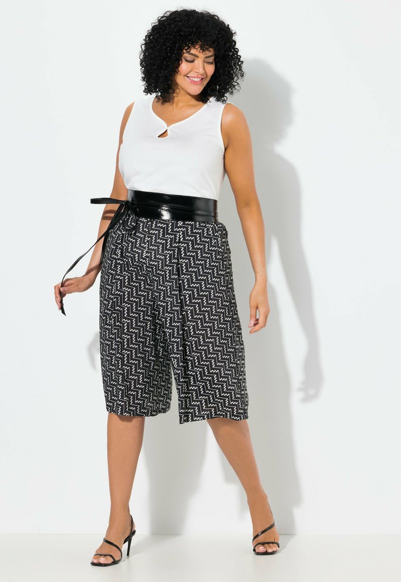 Ulla Popken Damesslip, korte broek, elastische tailleband, zwart, 54-56 : Ulla Popken