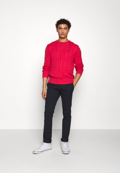 Polo Ralph Lauren CABLE-KNIT COTTON SWEATER - Camisola - rosette heather