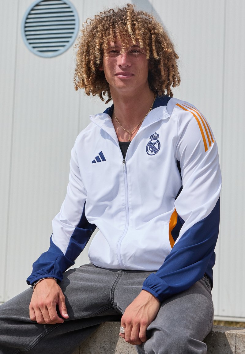 adidas Performance REAL MADRID PRESENTATION - Klubbklær - white/crew orange/navy blue