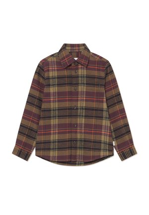 LENNON CHECK OVERSHIRT UNISEX - Hemdbluse - fudge