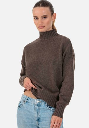 Strickpullover - marron chiné