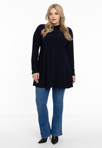 YOEK WITH COLLAR - Overhemdblouse - blue