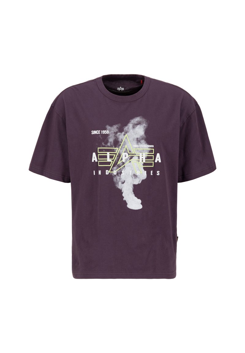 alpha industries T-shirt print paars