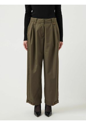 YASELSANA ANKLE - Auduma bikses - dusty olive