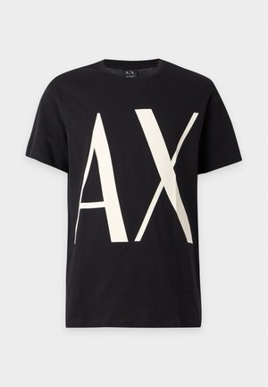 Armani Exchange, - T-shirt z nadrukiem