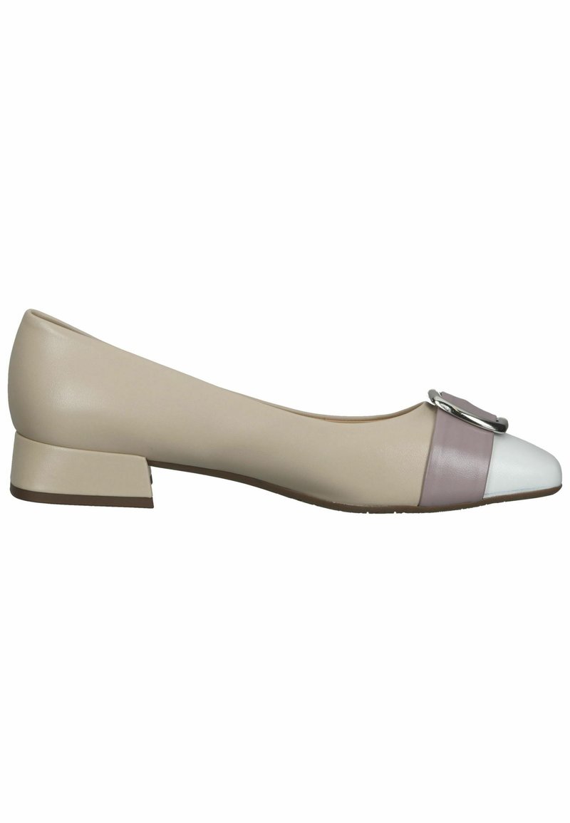Damen Klassische Ballerinas | Peter Kaiser Klassischer Ballerina beige/weiß - PZ11560 Damen Klassische Ballerinas | Peter Kaiser Klassischer Ballerina beige/weiß - PZ11560