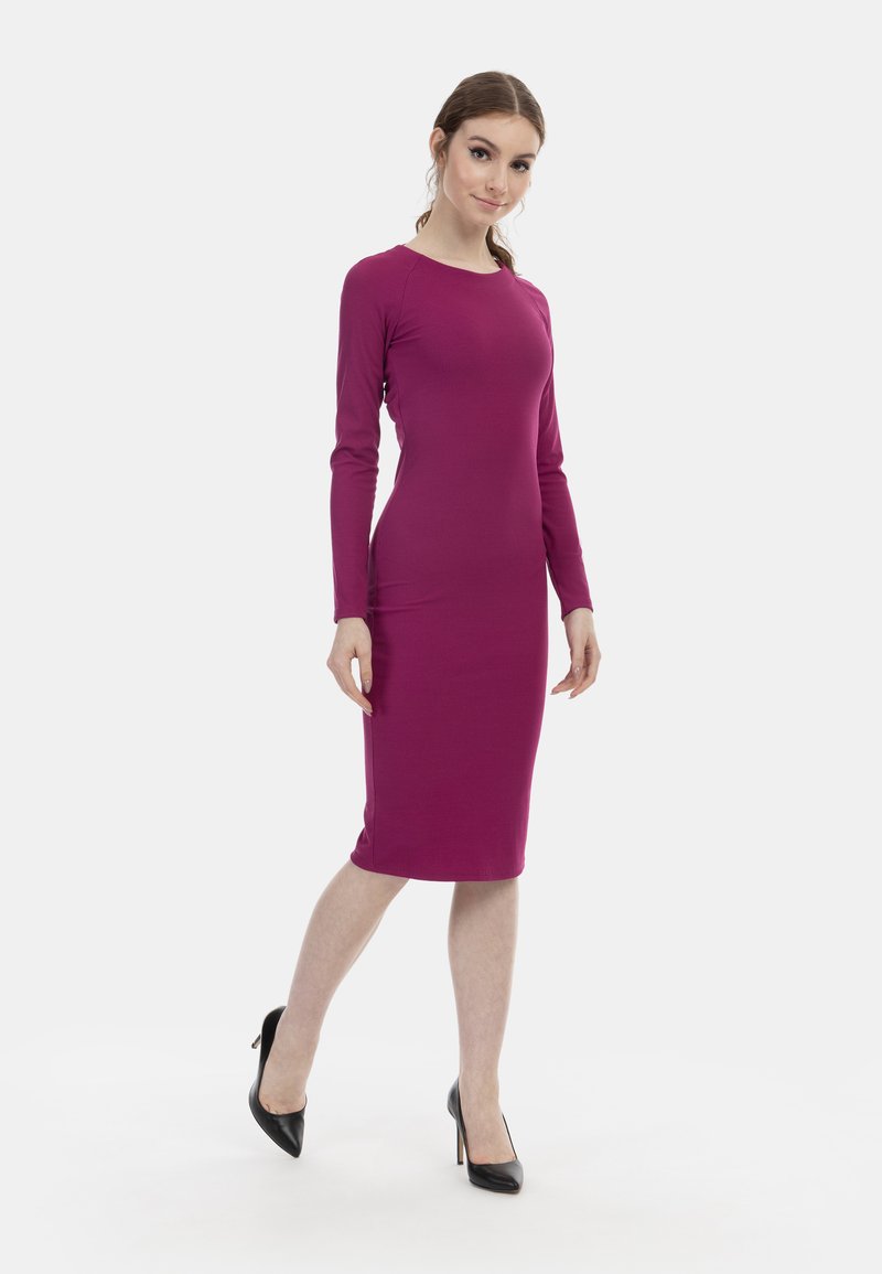 myMo at night MIDI Jumper dress fuchsia/mottled pink Zalando