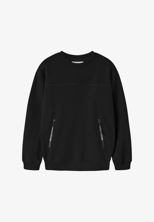 Name it, SWEATSHIRT REGULAR FIT - Collegepaita - black