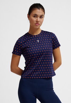 FAST WORKOUT - T-shirt print - dress blues