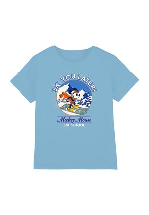 DISNEY MICKEY MOUSE SKI YOU LATER - Print T-shirt - light blue