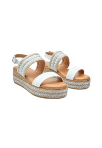 BATA - Sandaler m/ kilehæl - bianco