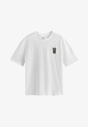 Next, REGULAR FIT - RELAXED FIT GUINNESS LICENCE T-SHIRT . - Nyomott mintás póló - white