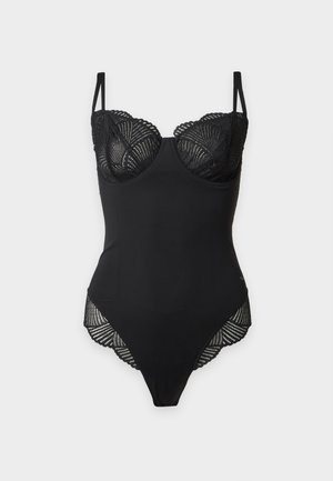 Calvin Klein Underwear, BODYSUIT PERFECTLY FIT LACE - Σώμα - black