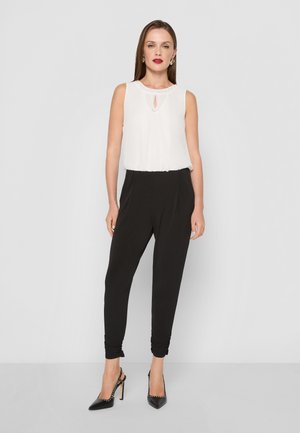 MIT CUT OUTS - Tuta jumpsuit - black/cream