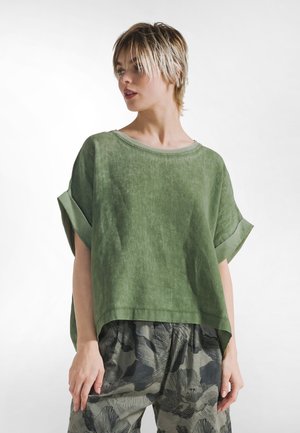 FADED WIDE - Bluse - green