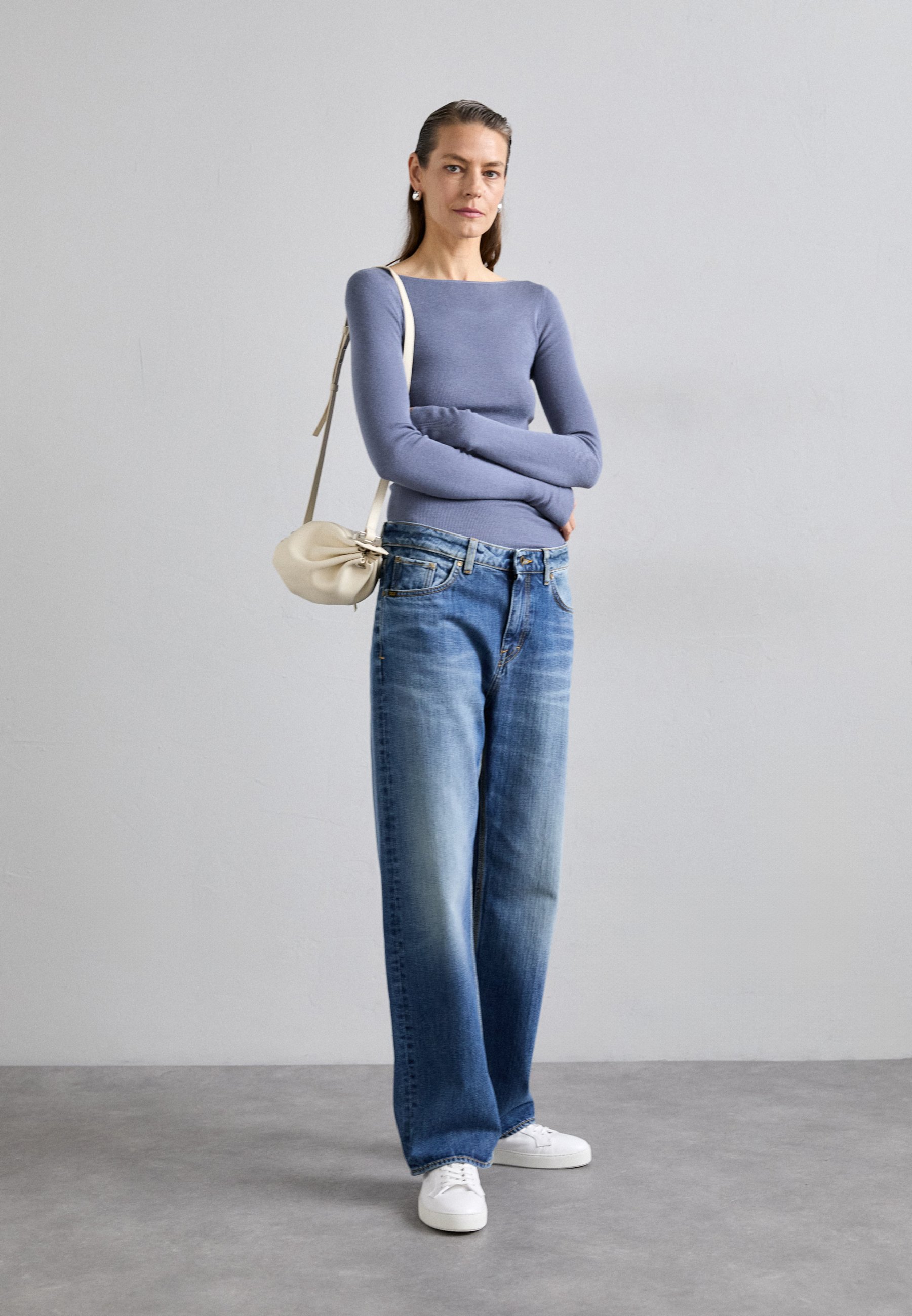 売れ筋商品|||タイガー オブ スウェーデン ニット&セーター レディース アウター KATHRIN - Jumper - dull blue Tiger of Sweden KATHRIN - Jumper - dull blue/blue - Zalando