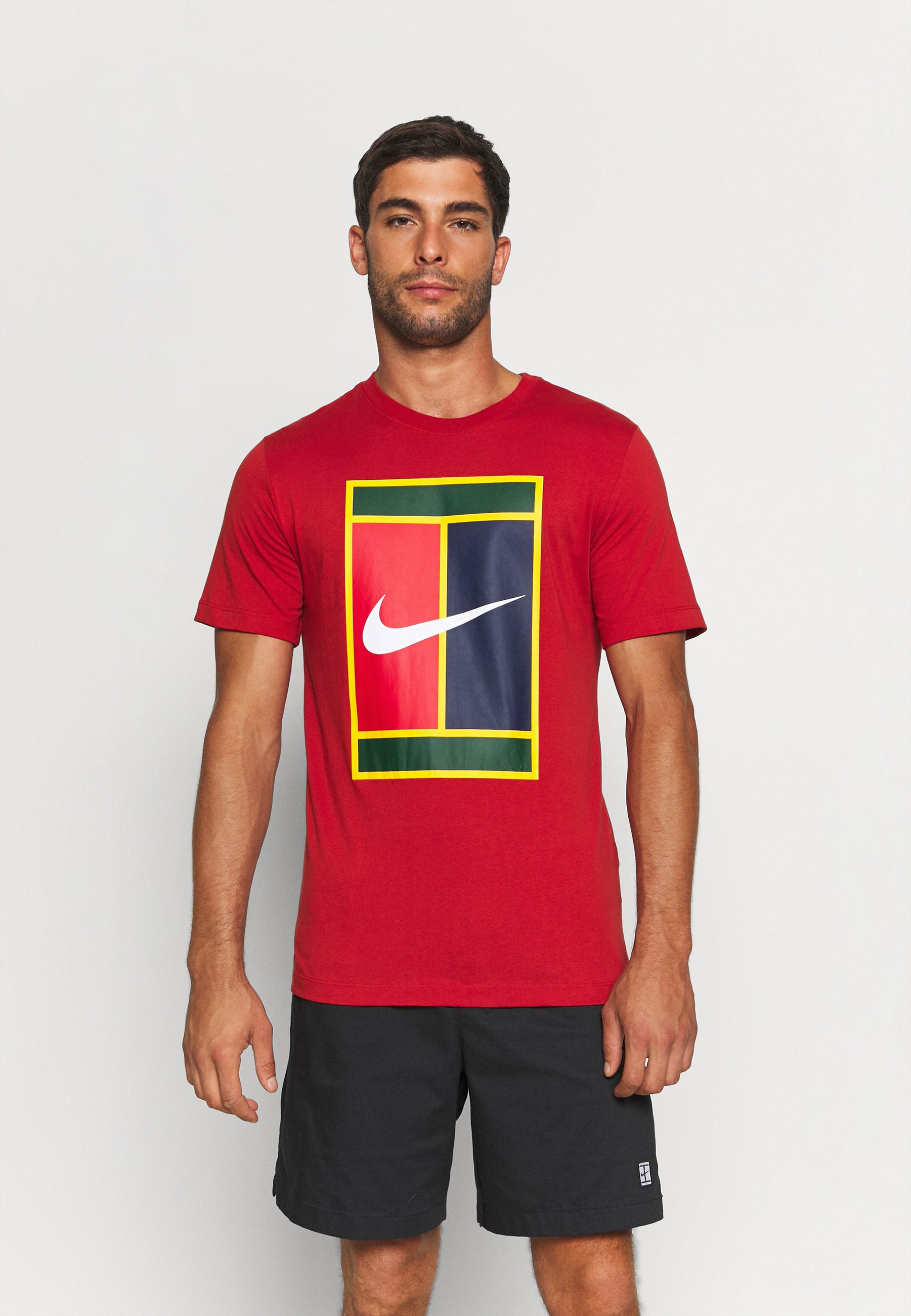 nike tennis court logo t shirt