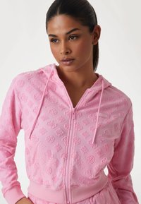 Guess HOODIE - Felpa con zip - rose