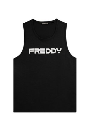 CON RETRO VOGATORE E LOGO  - Débardeur - black