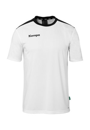 EMOTION - Sport T-Shirt - weiß schwarz