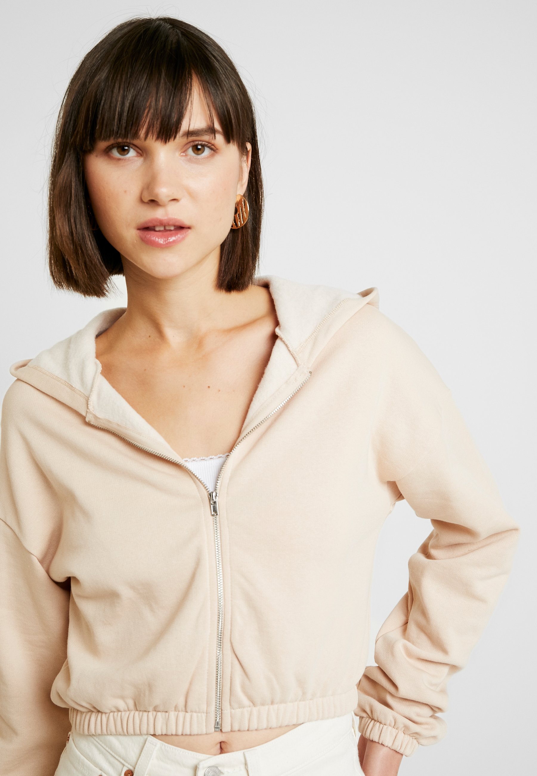 cropped sweatshirt jacke