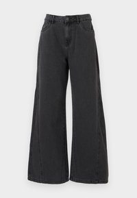 NMROBIE WIDE LEG - Wide leg - black denim