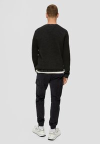 QS MET GARMENT WASH - Trui - schwarz