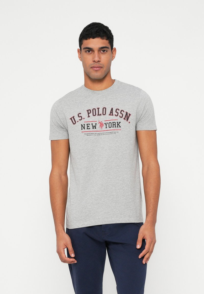 U.S. Polo Assn. T-shirt print lichtgrijs