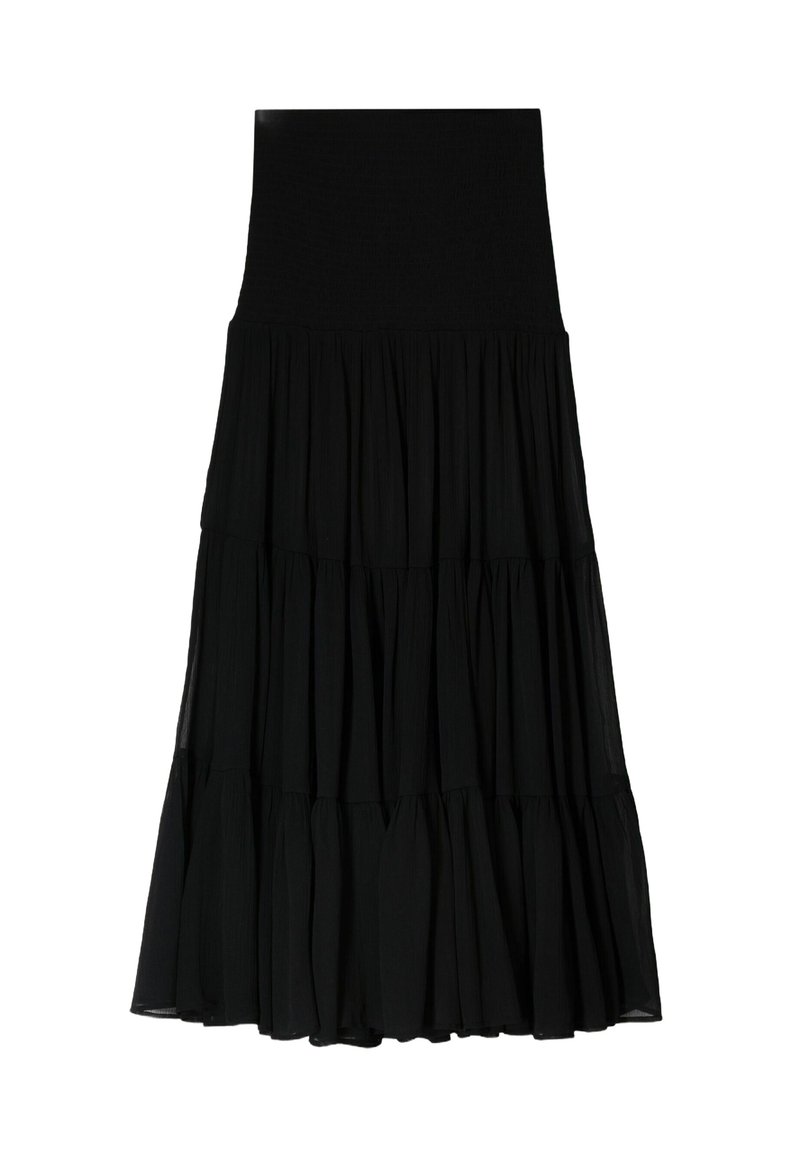 Bershka Maxi skirt black