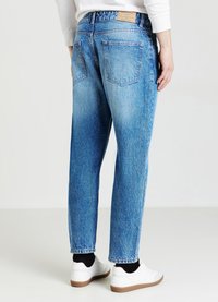 Calliope CROPPED - Jeans Tapered Fit - blu denim medio