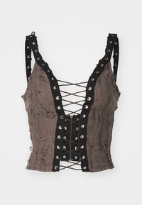 Jaded London LADDER - Tops - grey