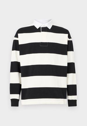 LONG SLEEVE RUGBY - Πόλο - trophy cream/black