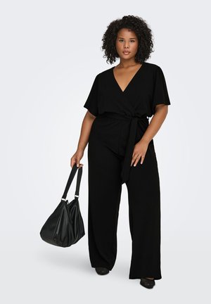 CARCECILIA LIFE V-NECK TIE - Salopetă - black