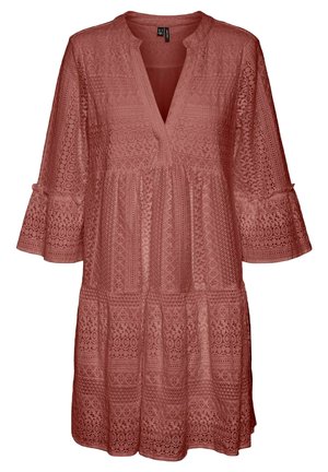 VMHONEY V NECK TUNIC - Kjole - rose brown