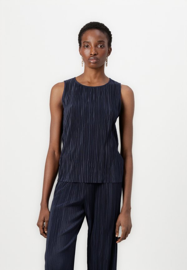 PLISSE TANK - Top - sky captain