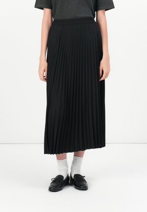 SLFALEXIS MIDI SKIRT - Plisséskjørt - black