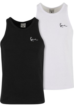 Karl Kani CHEST SIGNATURE  2 PACK - Tops - black white