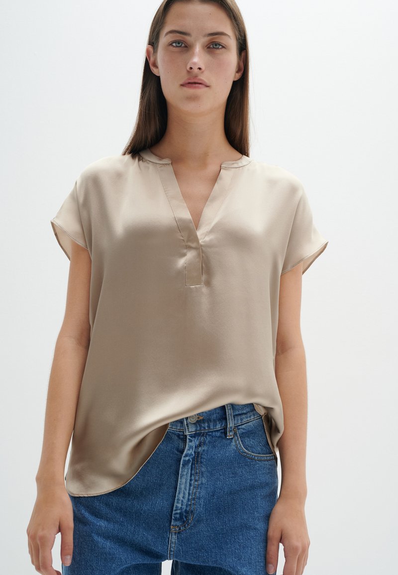 InWear LiraIW Leonore Premium Silk - Tops - cobblestone