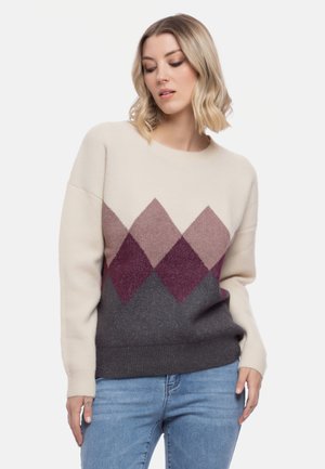 Camomilla Italia MABEL MAGLIA - Jersey de punto - bianco rosa antico