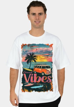 T-shirt con stampa - surfside vibes