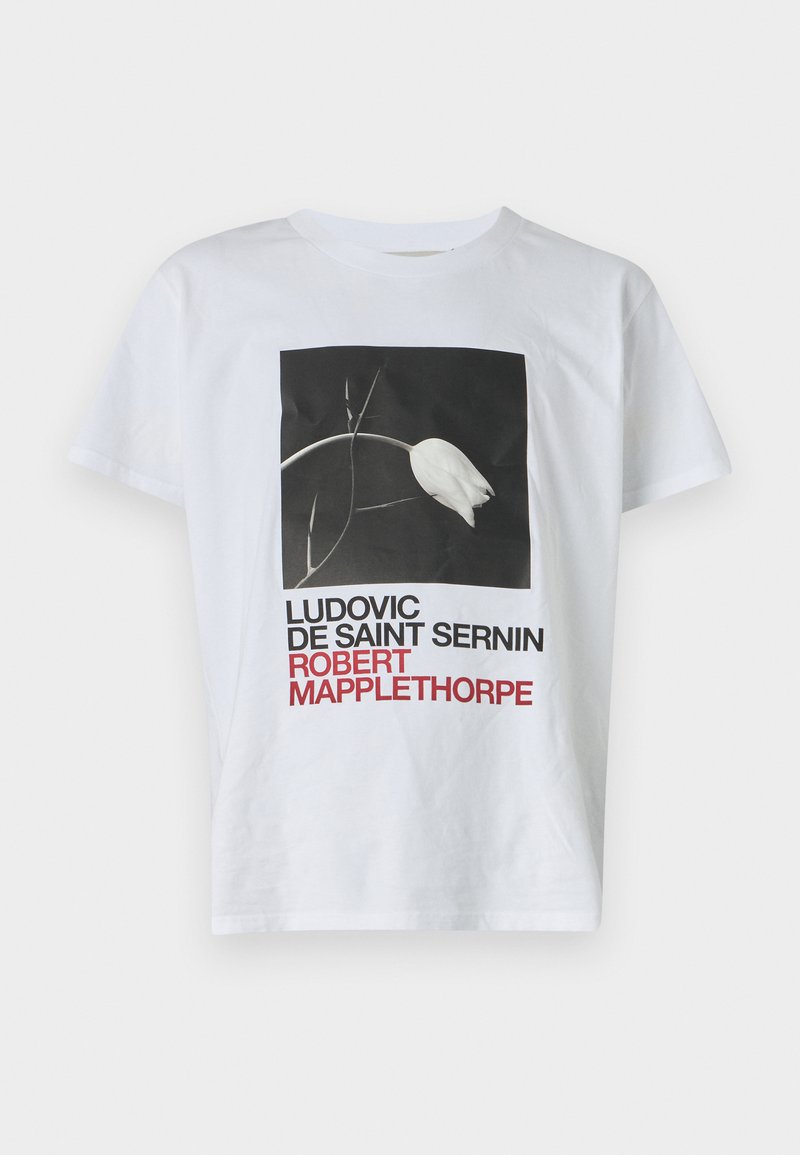 Ludovic de Saint Sernin MAPPLETHORPE UNISEX - T-shirt imprimé - white/tulip print