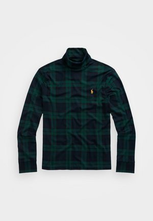 PLAID SOFT COTTON ROLL NECK - Bluzka z długim rękawem