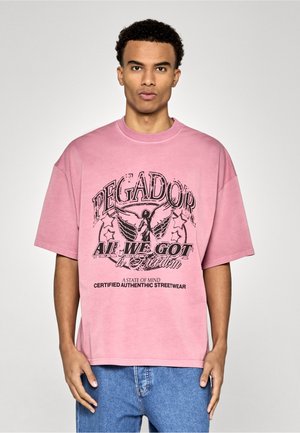 CASON BOXY TEE - T-shirts med print - vintage pink