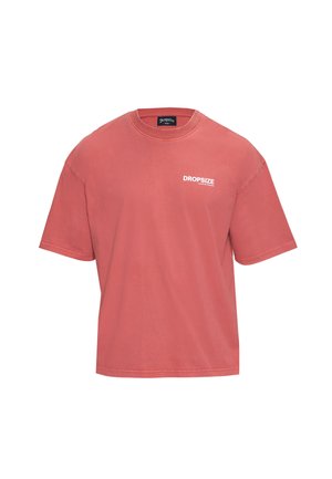 Dropsize, PRINT T-SHIRT - Print T-shirt - washed red