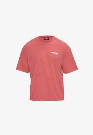 Dropsize, PRINT T-SHIRT - Print T-shirt - washed red