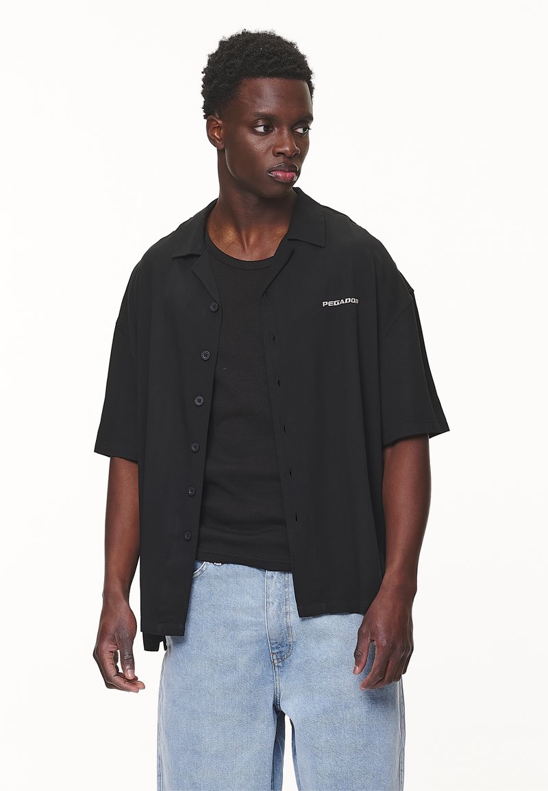 Pegador LOGO SHORT SLEEVE - Marškiniai - black