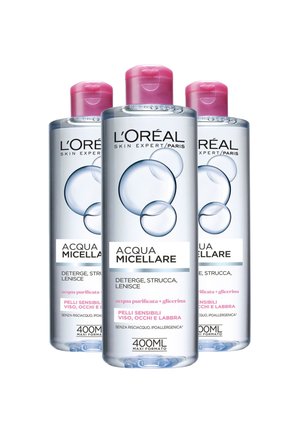 ACQUA MICELLARE DETERGE, STRUCCA, LENISCE, 400 ML - 3 PACK - Struccante